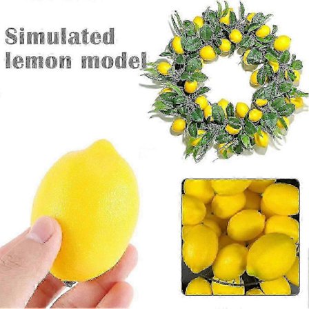 4/12 st Konstgjorda Simulerade Citronmodeller Falska Fruktmodeller Små Gula Citroner 2025[HK]