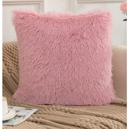 Set om 2 40X40cm 16X16 Pulver Soffa Kuddfodral Lyxig Päls Dekoration Soffa Hem Sovrum Säng Super Mjuk Plysch Örngott-