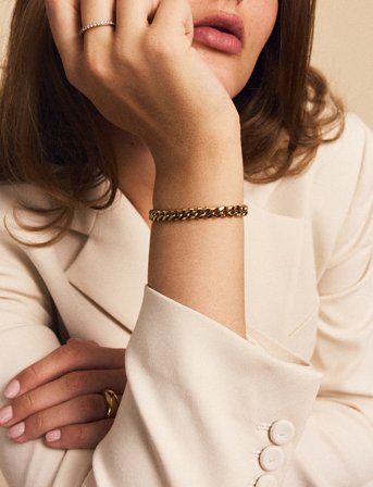 Edblad Curb Chain Bracelet - Gold - L