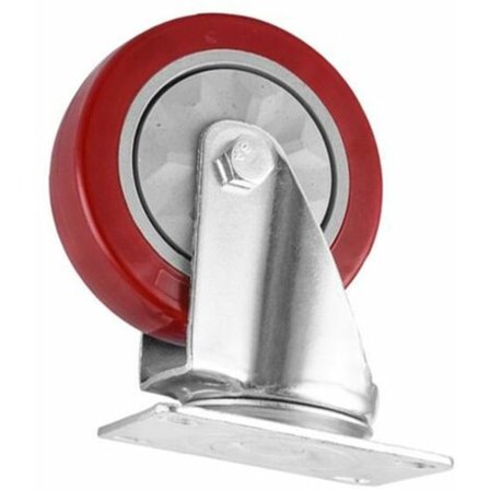 ELLE-2 Möbelrullar 76mm med Bultar och Skruvar, 180kg Swivelrullar med Bromsade Hjul för Industriell Transport av Brädor