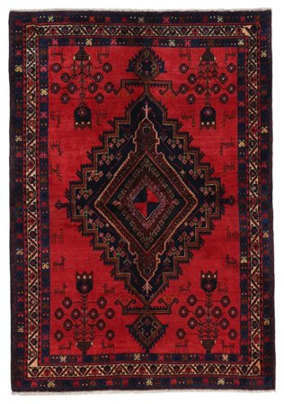 Medaillon Afshar Teppich 170X240 Wolle