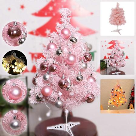 Julepynt Juletræ Til Piger 18 Tommer Bordplade Mini Kunstigt Juletræ Piger DIY Juletræ Med LED Lysstreng Og Han