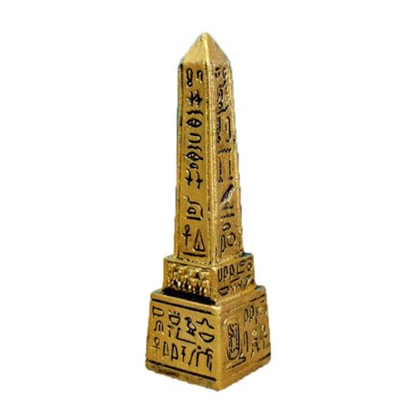Obelisk fra det gamle Egypten Akvarium Fiske Tank Dekorationer Krybdyr Skildpadde Firben Edderkop Tanke Terrarium