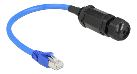 Delock nettverksadapter - 25 cm - blå