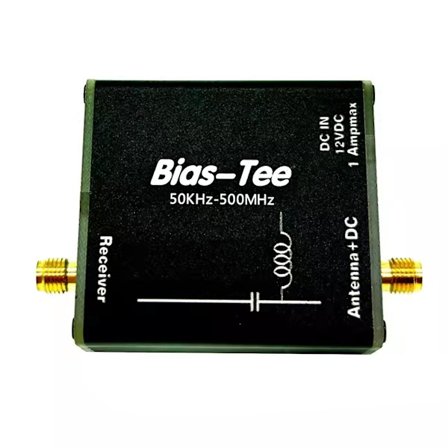 for HFDYLoop HFDY Loop Antenne Feed Bias Tee 50KHz-500MHz RF DC Blocker Biaser-WELLNGS