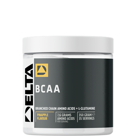 Delta Nutrition BCAA 350g, Pineapple - Bodyman.dk