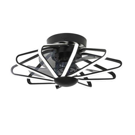 58 Cm Takfläktljus, 220v Lampa, Led Steglös Dimning,