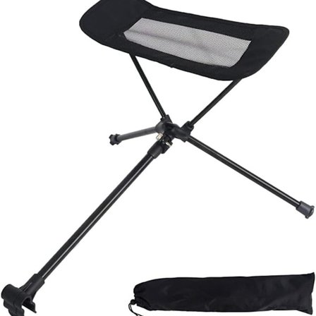 Sammenklappelig skammel, sammenklappelig trebenet skammel, ultralet, camping skammel, høj