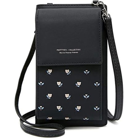 Dame Crossbody Telefon Taske Læder Mønt Mobiltelefonpung Mini Mobil Taske Skuldertaske Med Rem Og Kortlommer