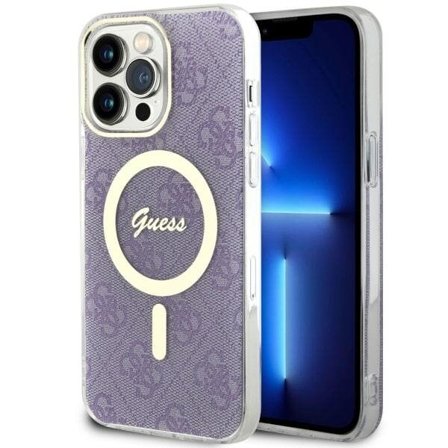 Guess GUHMP14XH4STU iPhone 14 Pro Max 6,7" lilla/lilla hardcase 4G MagSafe