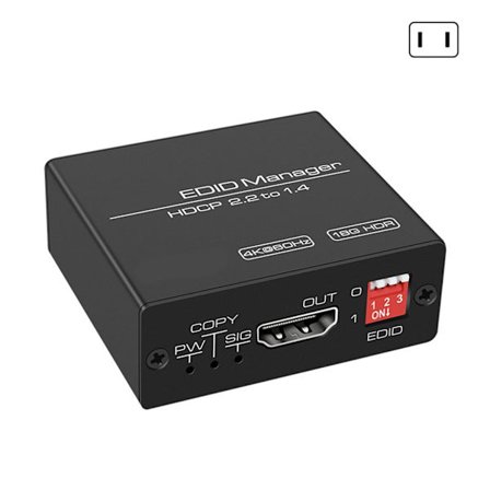 HDTV-kompatibel EDID-emulator 4K 60Hz Kopieringsförinställningsdataalternativ