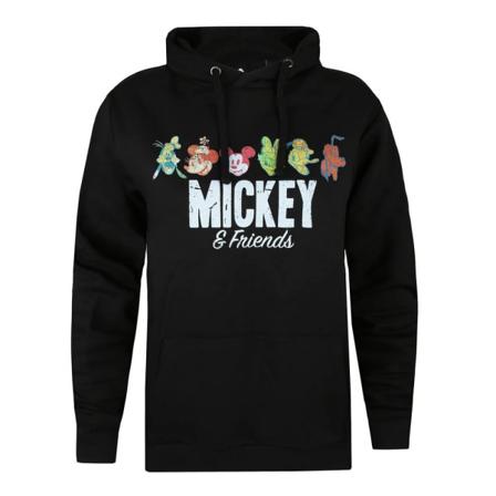Disney Dam/dam Mickey & Friends Retro Hoodie M Svart