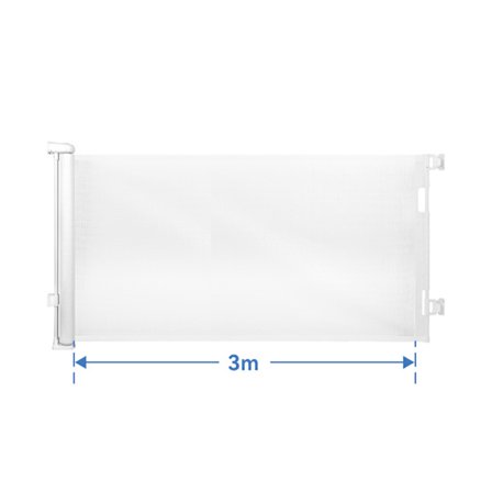 XMTECH Baby Sikkerhedsgitter - Udtrækkeligt Hundehegn (Bredde: 0 - 300 CM) - Hvid - Til Indendørs og Udendørs Brug