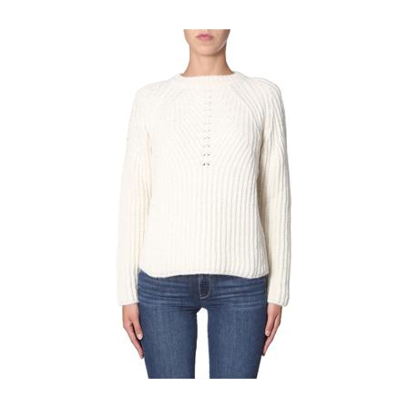 Aspesi Crew Neck Sweater Hvid, Dame
