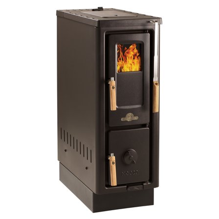 Josef davidssons JD 320 brændekomfur, bagudgang - Sort | KitchenOne