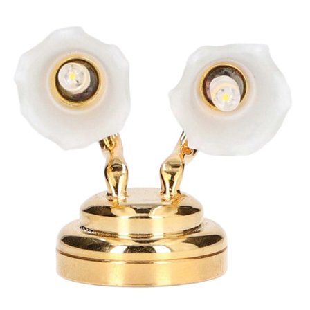 1:12 Dukkehus Miniatyr Vegglampe LED Lys Modell Leke med Bryterknapp for Dukkehusdekorasjon