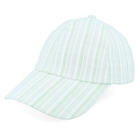 Seeberger - Green unconstructed Czapka Z Daszkiem - Cotton Viscose Fabric Baseball Cap Jade Dad Cap @ Hatstore