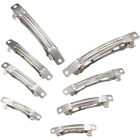 100 stk. Udekorerte franske hårspenner i jern, 4 størrelser 39/50/59/78mm lange DXGHC