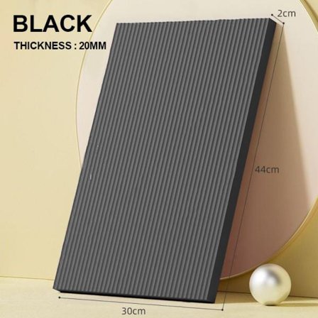 Balance pad støtte balancebræt sort 20mm sort sort sort