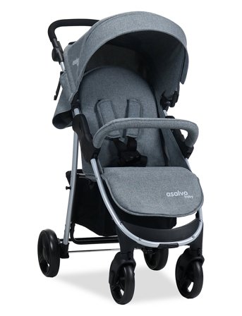 Asalvo | Asalvo Pushchair Paris, Grey | 51X 106X 82