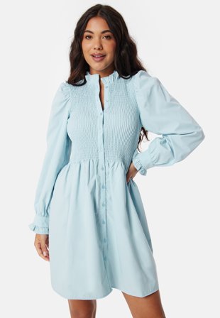 ONLY - Onlida Aspen Smock Dress - Clear - Kläder - - Bubbleroom