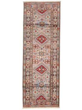 Medalionowy Mały Kazak Ariana Dywan 74X214 Wełna