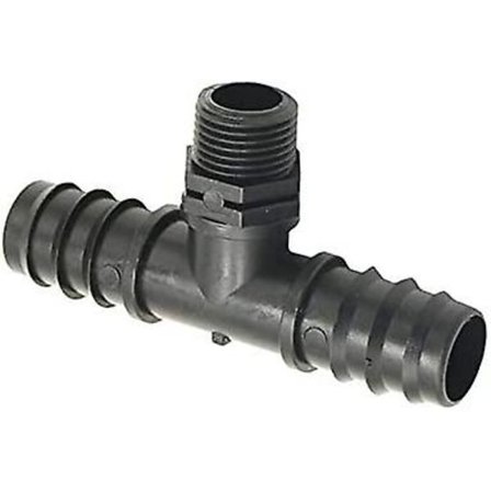 10 st Manliga 1/2 Till 25mm Taggade Slang T-Kopplingar Vattendelare 2 Vägar För Trädgårdsslang Vattendelare (färg: 1i2 Till 25mm)