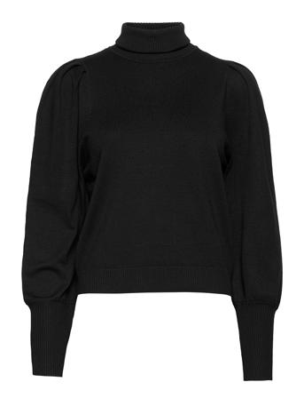 Srleana Roll Neck Knit Turtleneck Polotröja Svart Soft Rebels