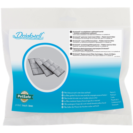 Drinkwell - Premium erstatningskullfilter hvit 3-pk. - Katt - Matplass og vannfontener for katt - Vannautomater for katt - ZOO.no