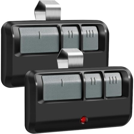 2025 Siste Modell 2 Erstatning for Liftmaster Chamberlain Sears Craftsman 893MAX Garasjeportåpner Fjernkontroll 2-pakning Grå M-2PACK