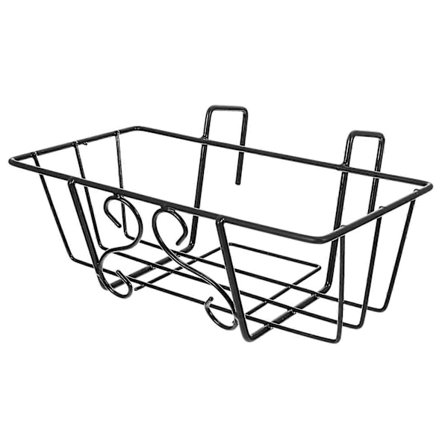 1 st Järn Balkong Hängande Blomkruka Hylla Fyrkantig Räcke Staket Planteringshållare