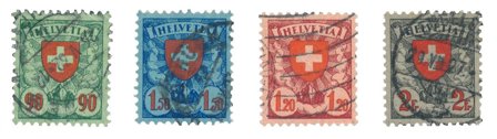 Schweiz 1924 - MICHEL 194/97x - Stemplet