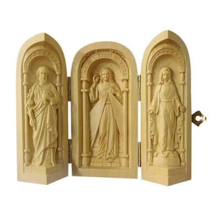 Huangyang Träsnidad Hem Tre Lådor Ornament