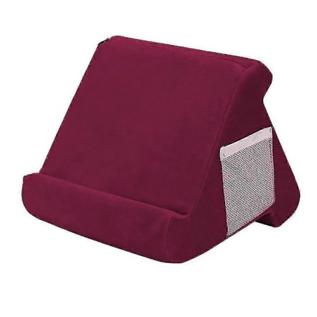 Pehmeä Tablet-tyyny, monikulmainen Ipad-teline verkko-taskulla [DB]