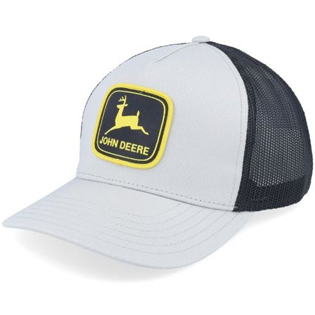 John Deere - Grå trucker Keps - Twill Mesh Grey/Black Trucker @ Hatstore