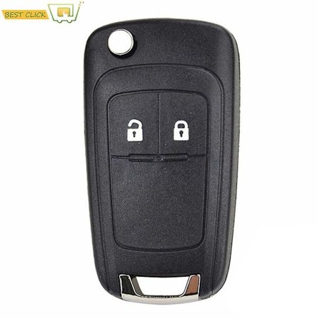 2-knaps nøglehus til Opel Adam Astra J Insignia Mokka Zafira C Corsa Cascada Meriva Karl