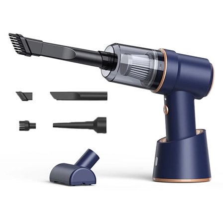 80000Pa 2 i 1 Bil- og Hjemmestøvsuger Ledningsfri Opladning Komprimeret Støvsuger Håndholdt Høj Blæser Støvsuger