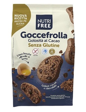 Nutrifree Goccefrolla Biscotti Al Cacao Senza Glutine 300g