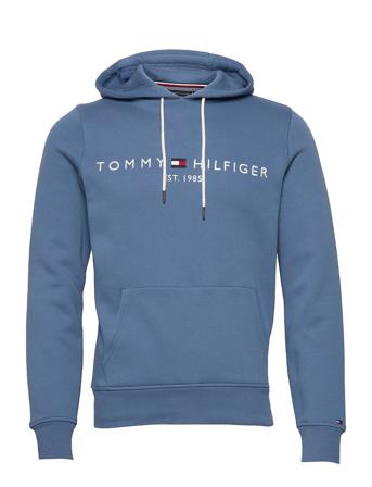 Tommy Logo Hoody Hoodie Blå Tommy Hilfiger