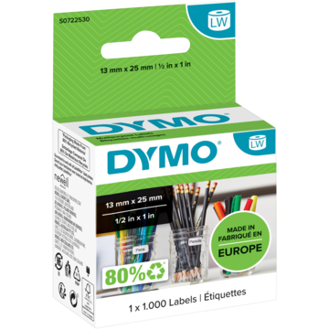 Etikett Dymo Label 13x25mm