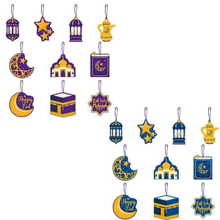 20 stk/pakke Eid Mubarak Hengende Pynt Ramadan