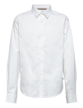 Long Sleeved Shirt Skjorta Vit BOSS