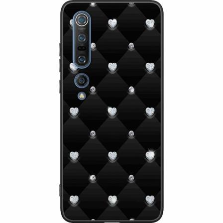 Xiaomi Mi 10 Pro 5g Svart Skal Diamant Hjärta