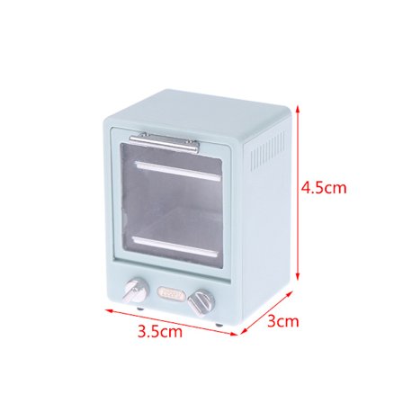 1:12 Dukkehus Mini Vertikal Ovn Mikrobølgeovn Kjøkken Bakeform