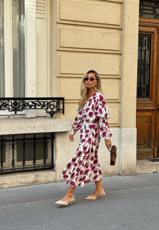 Emelie Olson X Bubbleroom-Printed Midi Skirt-M