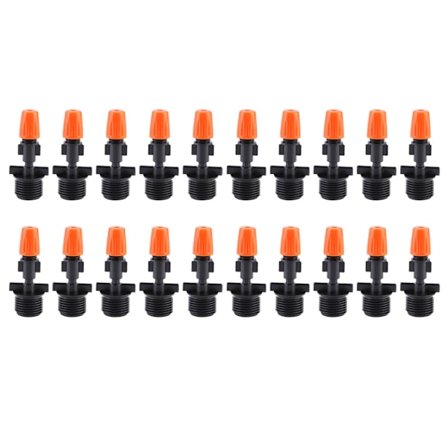 20 kpl G1/2in yksinkertaisia oranssinpunaisia kastelusuuttimia kasvihuoneen k ytt n