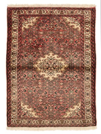 114X152 Tapis D'orient Hosseinabad Rouge Foncé/Marron (Laine, Perse)