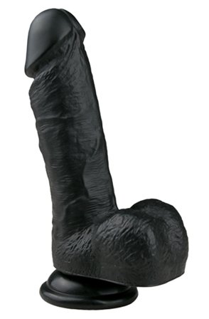 Easytoys Realistic Dildo Black 17,5 cm Dildo - Blushme.se