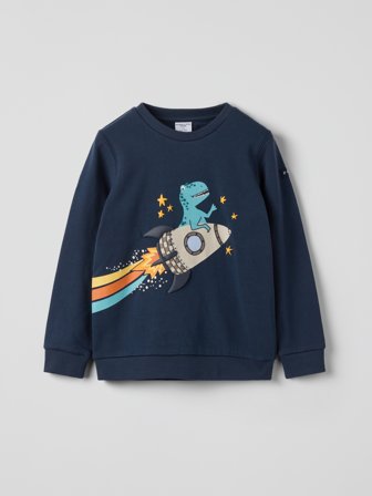 Polarn O. Pyret - Sweatshirt rocket - 104 - Childrenswear - blue