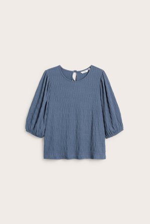 Kappahl | Topp med puffärm | Blå